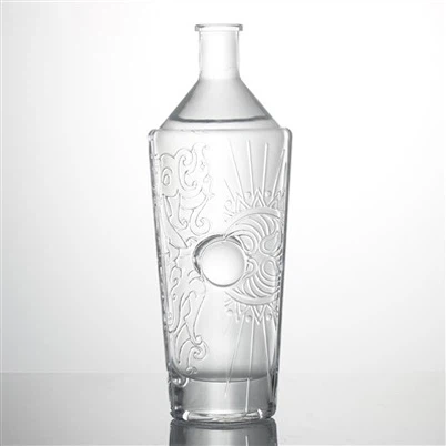 Botol Kaca Wiski Timbul Dengan Gabus