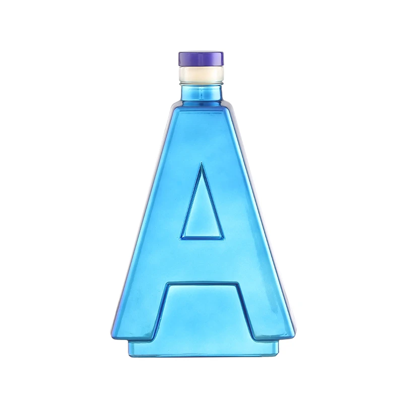 700ml Blue Glass Bottle Alcohol