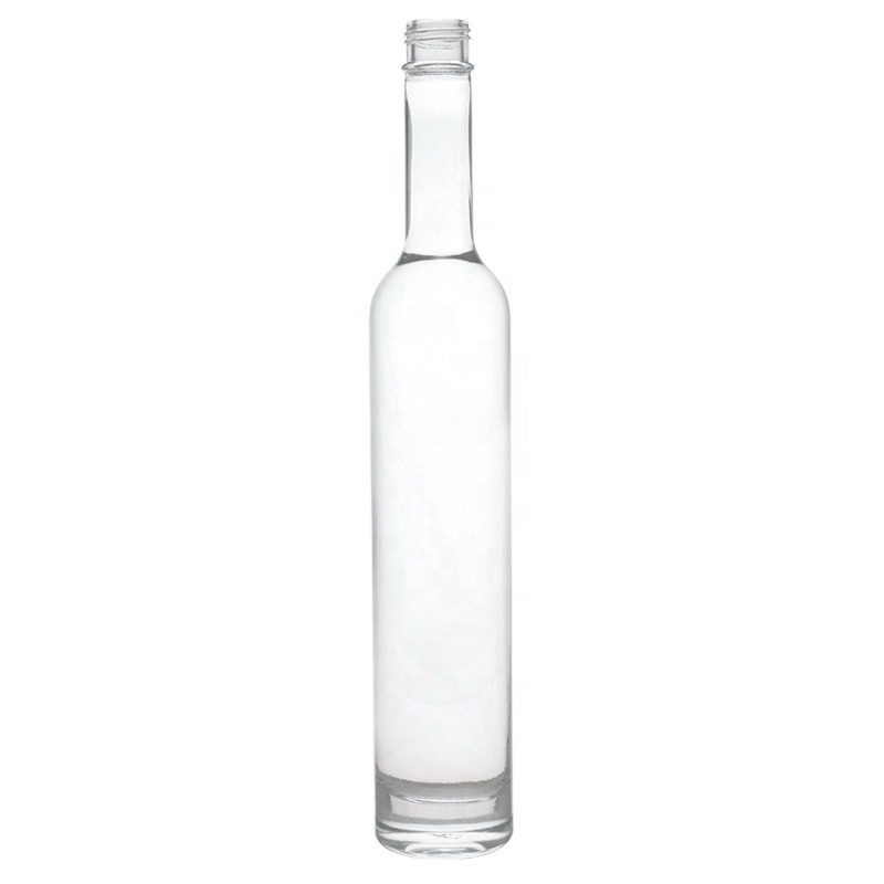 Printing Logo Glass Liquor Bottles 375ml With Stopper