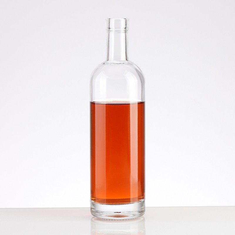 Printing Logo Glass Liquor Bottles 375ml With Stopper